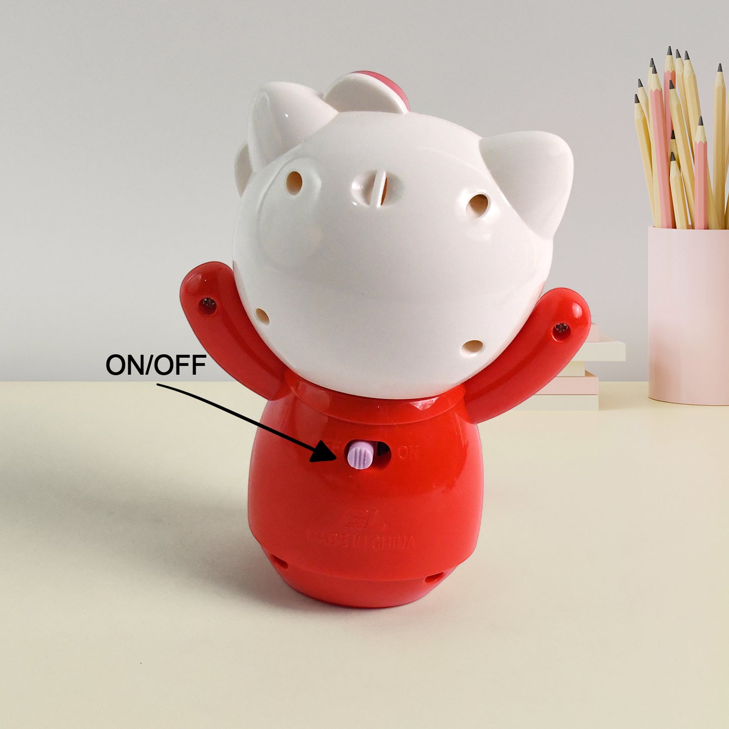 Usb Cartoon Character Mini Table Fan For Kids (1 Pc)