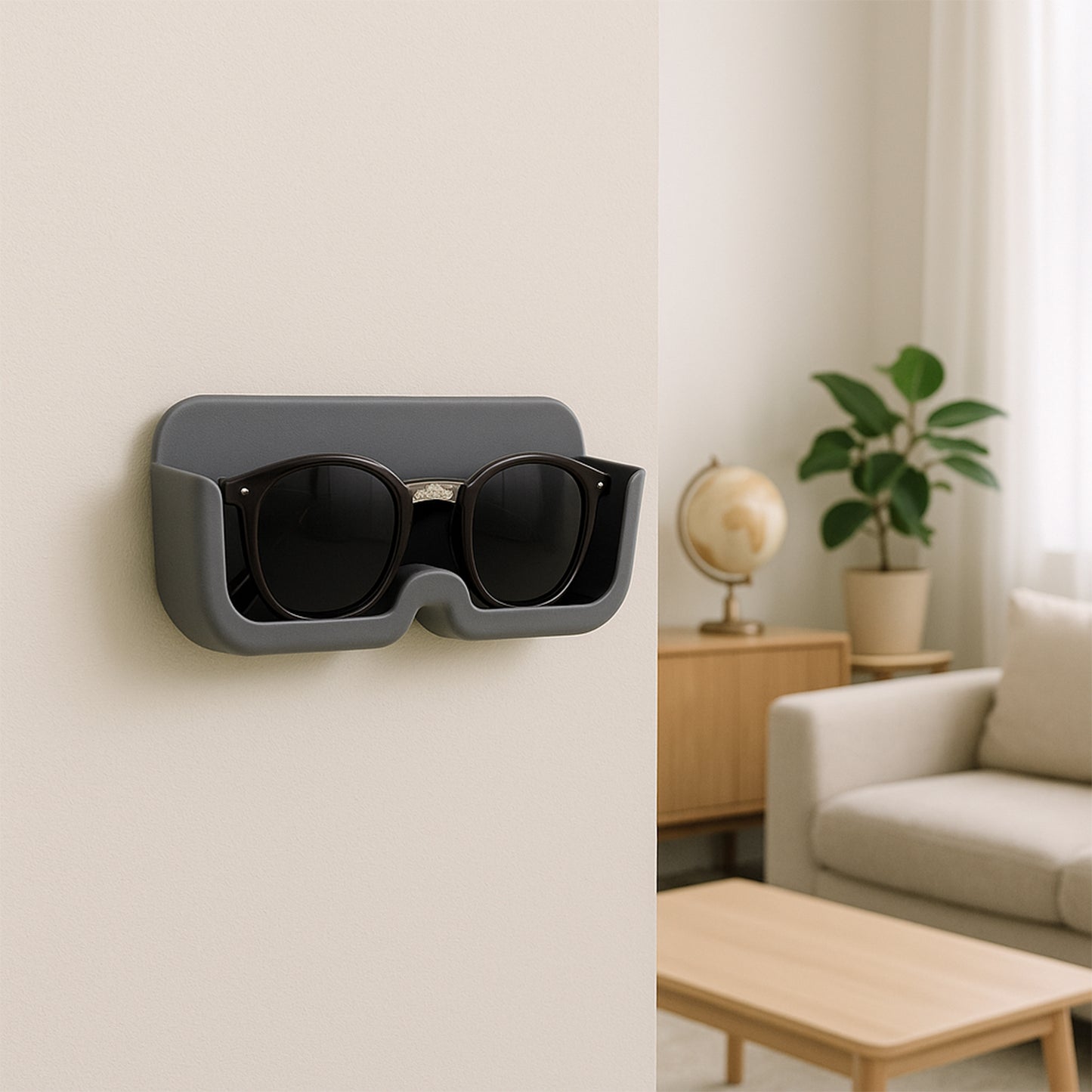Sunglasses Holder With Sunglasses Combo (2 Pc Set)
