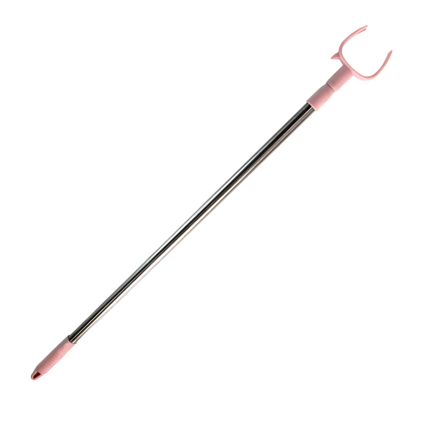 Stainless Steel Telescopic Pole Clothes Hooks Hanger (1 Pc  145 Cm)