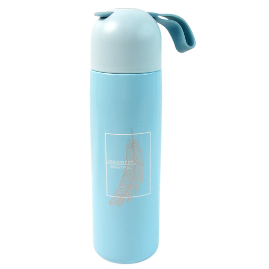 6190 Stainless Steel Water Bottle With Handle Easy To Carry Fridge Water Bottle Leak Proof Rust Proof Hot  Cold Drinks Gym Sipper Bpa Free Food Grade Quality Steel Fridge Bottle For Officegymschool (Approx 500 Ml)