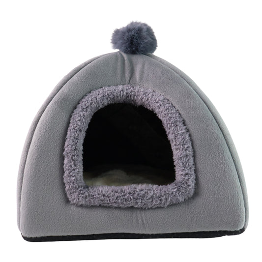 Luxury Soft Plush Indoor Cat  Small Pet Tent Bed House With Removable Cushion