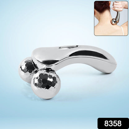 8358 360 Degree Facial Roller Designed For Face Lifting And Skin Tightening Improves Blood Circulation And Reduces Puffiness.