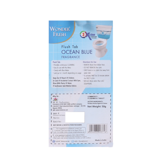 1325 Toilet Cleaner Flush Tab (Ocean Blue) - 50 Gram