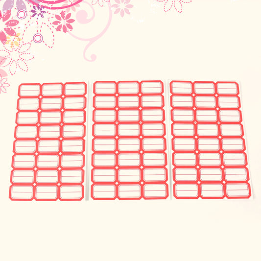 Multipurpose Blank Label Sticker Sheets (10 Sheet Set)