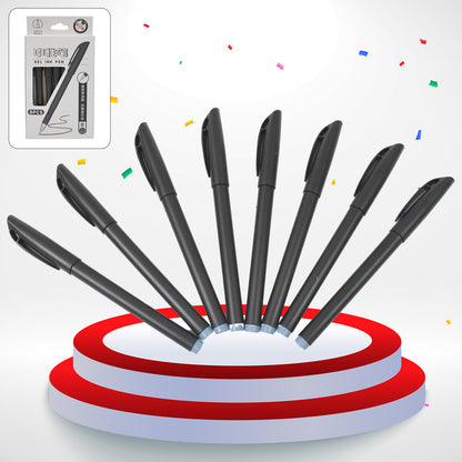 Writing Black Gel Pen For School Stationery Gift For Kids (8 Pcs Set)