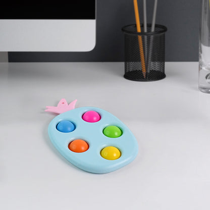 Silicone Push Pop Keychain Toy For Kids (1 Pc)