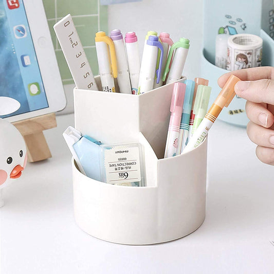 Plastic Rotatable Pen Holder Pencil Marker Holder (1 Pc)
