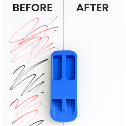 Magnetic 2-in-1 Whiteboard Duster With Dual Marker Holder (1 Pc)