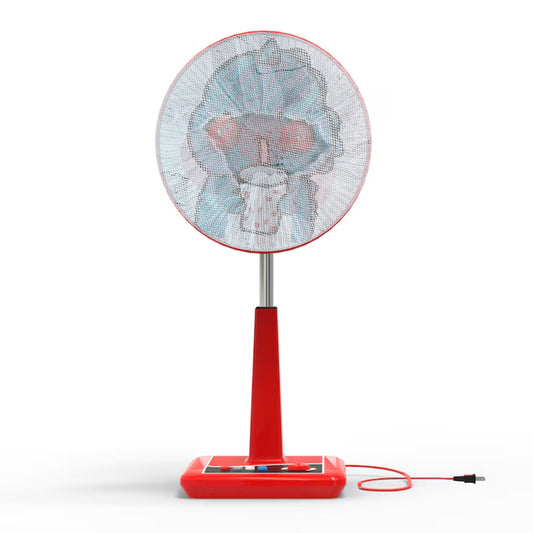 Cute Cartoon Character Fabric Mesh Fan Cover (1 Pc  Mix Design)
