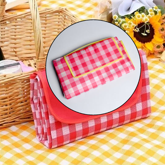 1098 Picnic Blanket Beach Mat Picnic Blanket For Indoor And Outdoor Sand Proof Waterproof Larger Mat For Beach Travel Camping Hiking Park Grass Handy Mat Tote Foldable (190cmx146cm)