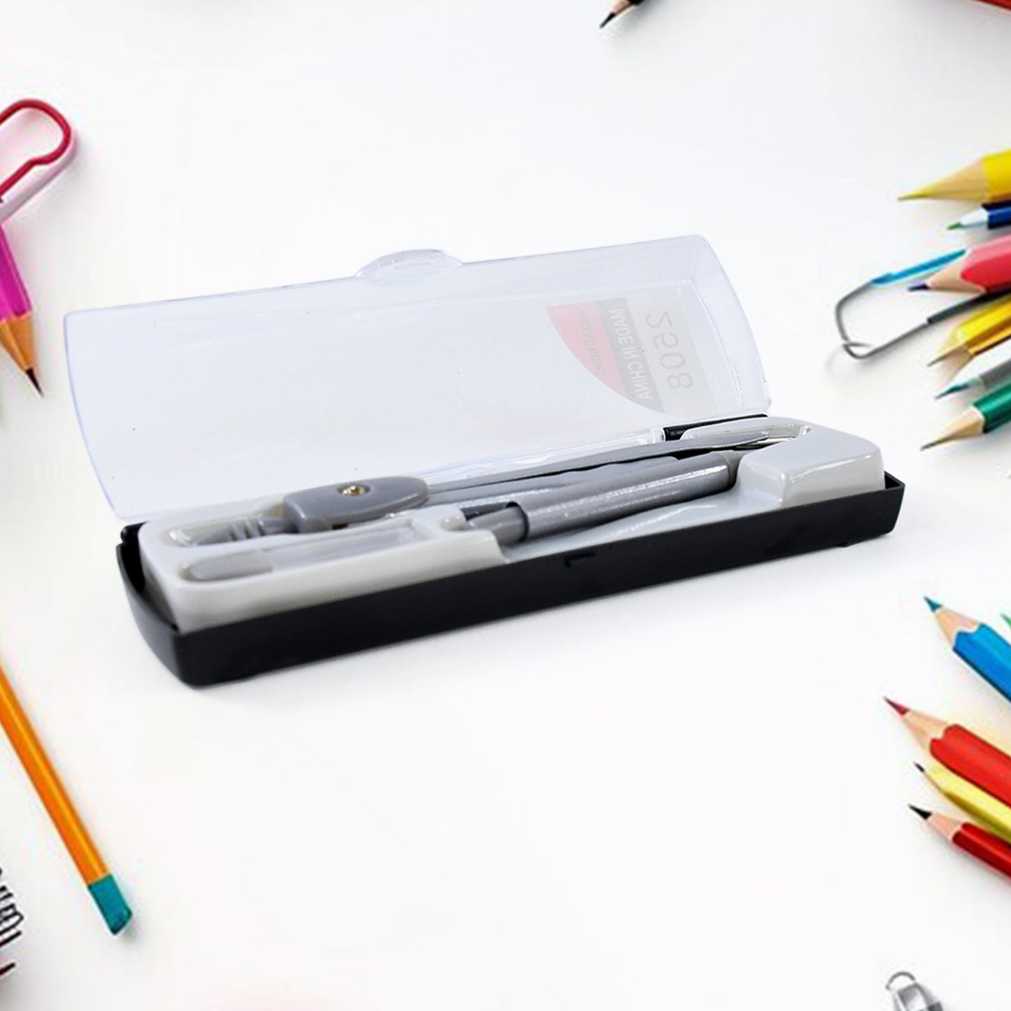 4-in-1 Premium Geometry Compass Set For Students And Professionals