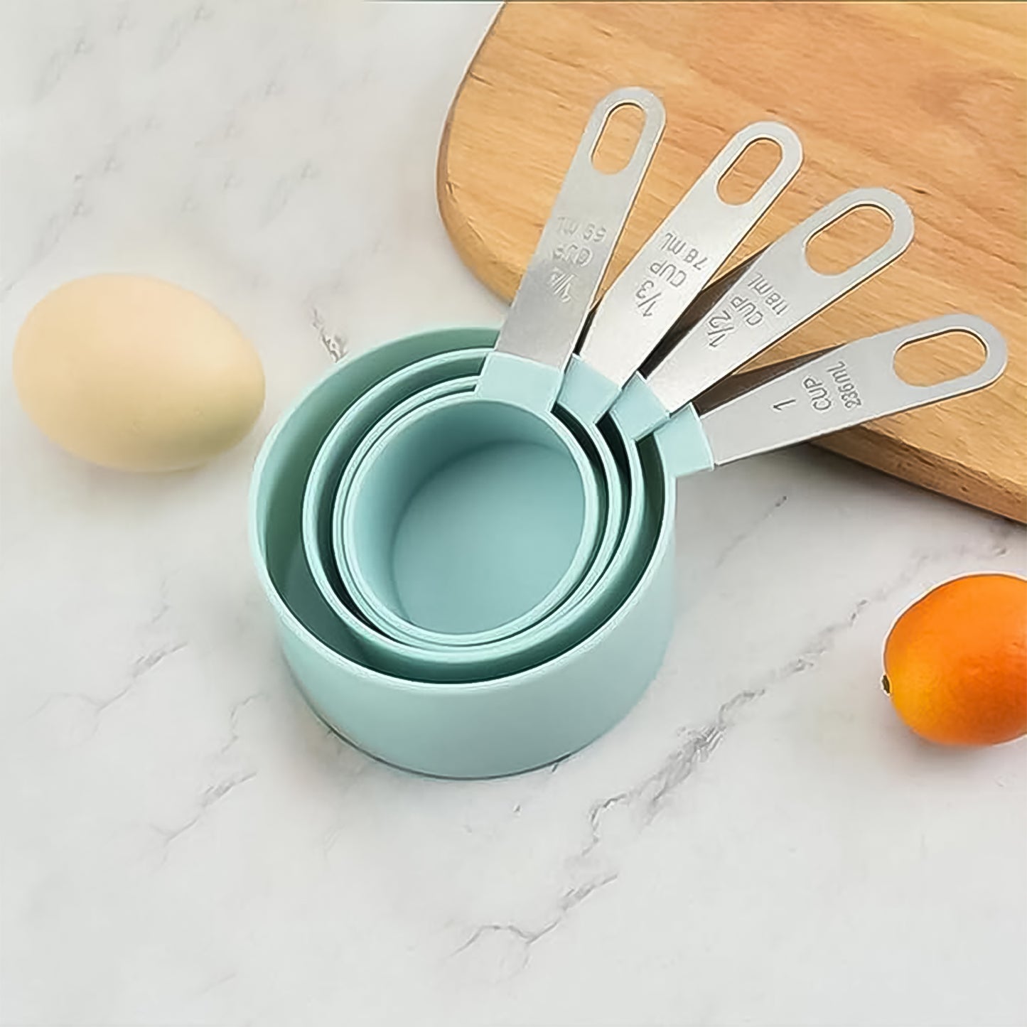 Measuring Cup Set With Stainless Steel Handles 4-piece