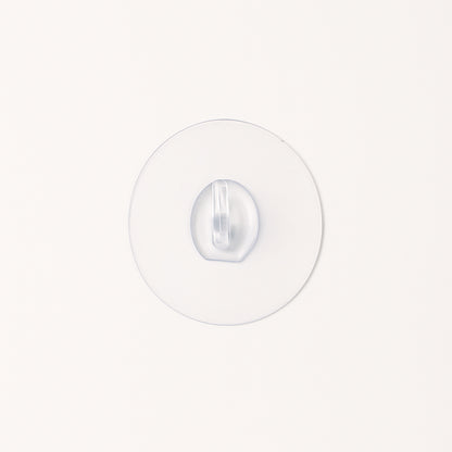 Transparent Wall-mount Adhesive Hook With Strong Grip (1 Pc)