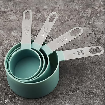 Measuring Cup Set With Stainless Steel Handles 4-piece