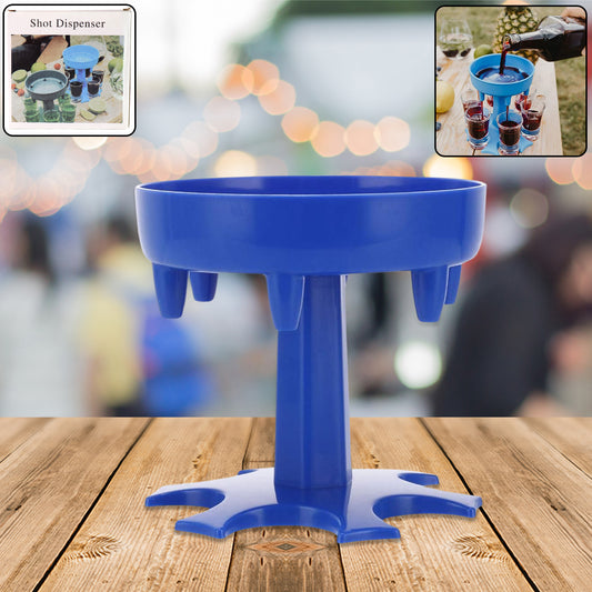 6-way Plastic Shot Glass Dispenser With Ho6-way Plastic Shot Glass Dispenser With Holder Stand (1 Pc)lder Stand (1 Pc)