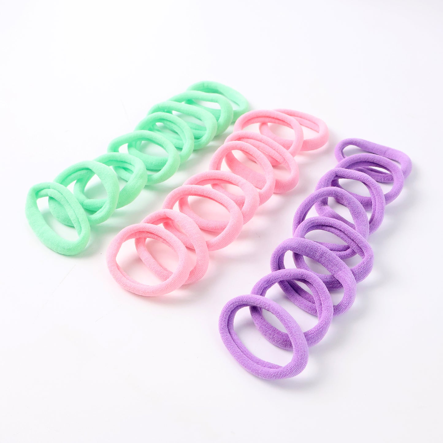Soft Elastic Hair Bands Set For Girls (24 Pc)