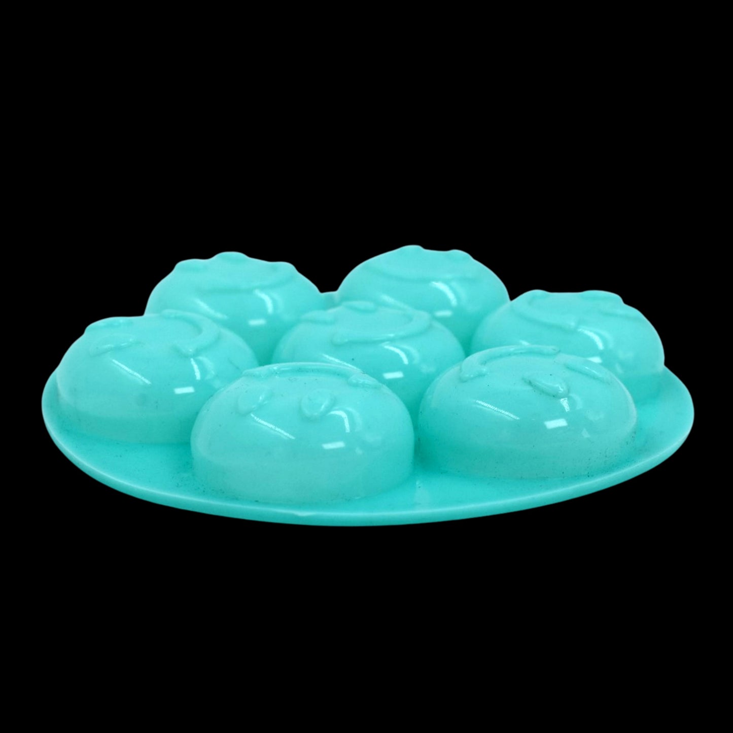 4881 7cavity Smiley Shape Chocolate Mold Tray Cake Baking Mold Flexible Silicone Chocolate Making Tool