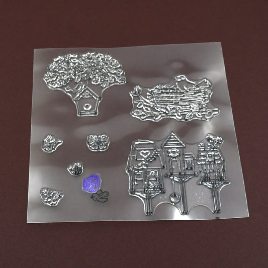 Reusable Rubber Stamp Tpr Stamp Diy Accessories Good Stamping Effect Diy Transparent Stamp Stick Repeatedly For Envelope For Diary For Invitation Letter Photo Album Decoration For Paper Crafts (Mix Design  1 Set)