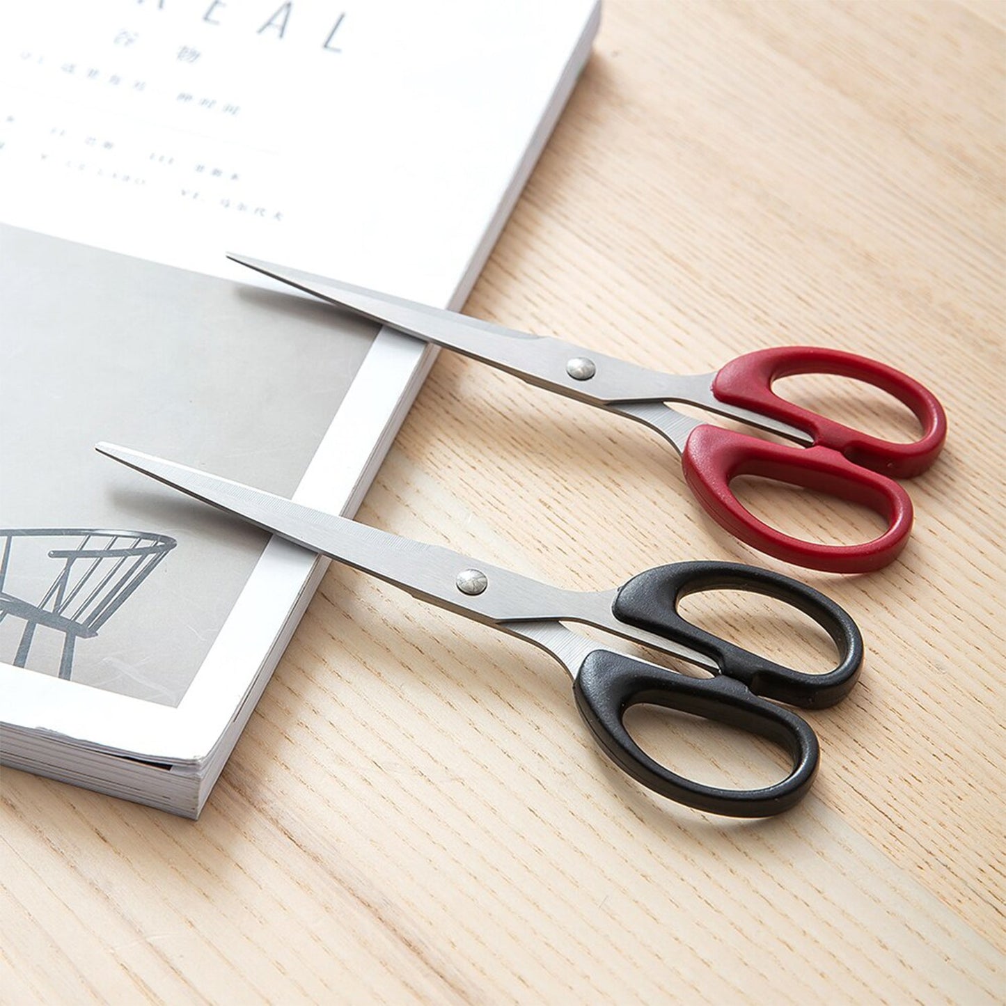 1800 Stainless Steel Scissors With Plastic Handle Grip 160mm (1pc Only)