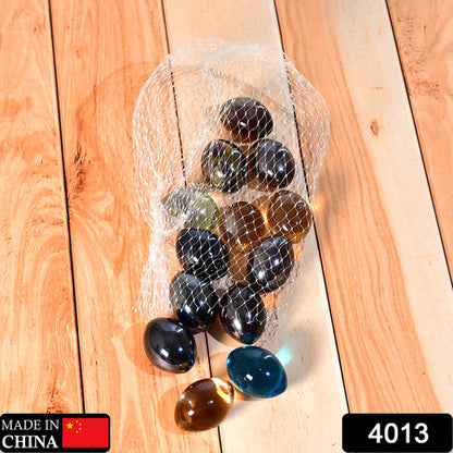 4013 Glass Gem Stone Flat Round Marbles Pebbles For Vase Fillers Attractive Pebbles For Aquarium Fish Tank.