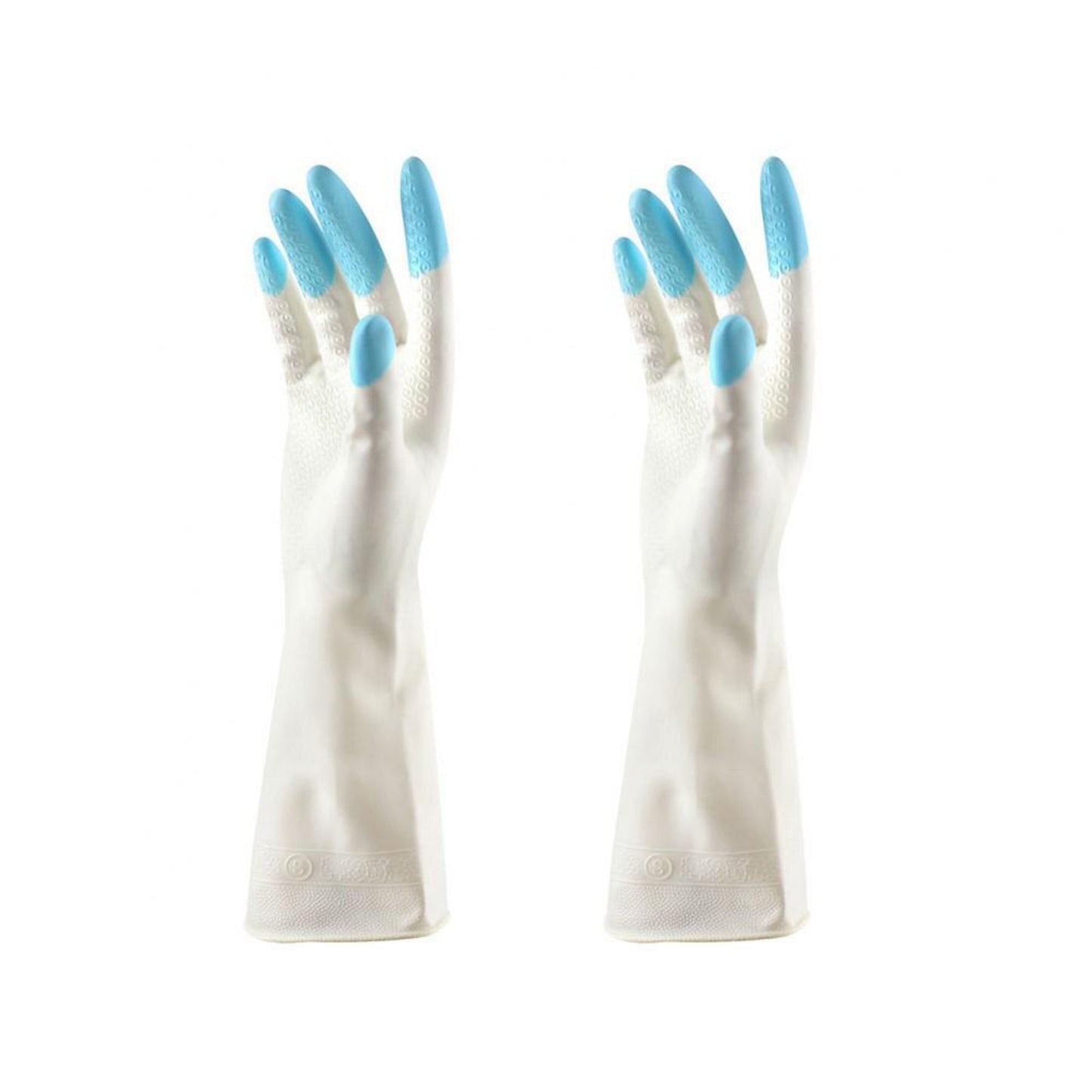 4934 Reusable Rubber Latex Pvc Flock Lined Elbow Length Hand Gloves Cleaning Gloves